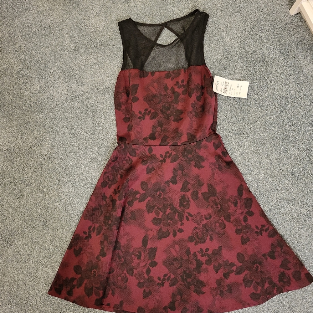Rose patterns dress
